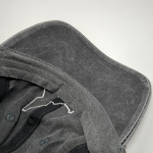 Idaho State Map Patch Slideback Hat Gray One Size Adjustable 6 Panel - Picture 8 of 8